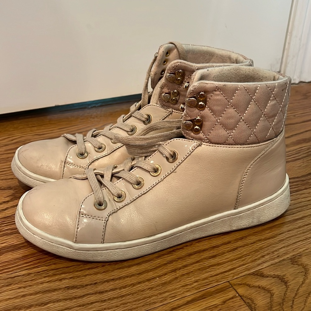 Quilted High Top Sneakers